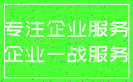 专注企业服务_企业一战服务