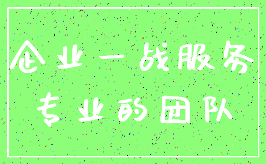 企业一战服务_专业的团队
