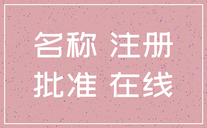 名称 注册_批准 在线