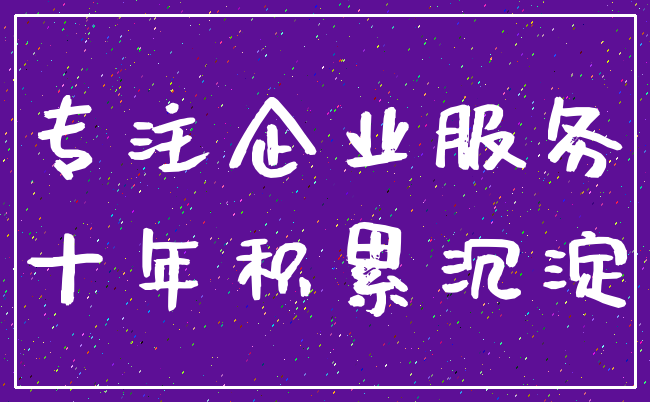 专注企业服务_十年积累沉淀