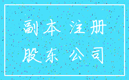 副本 注册_股东 公司