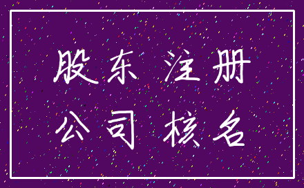 股东 注册_公司 核名