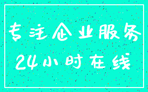 专注企业服务_24小时在线