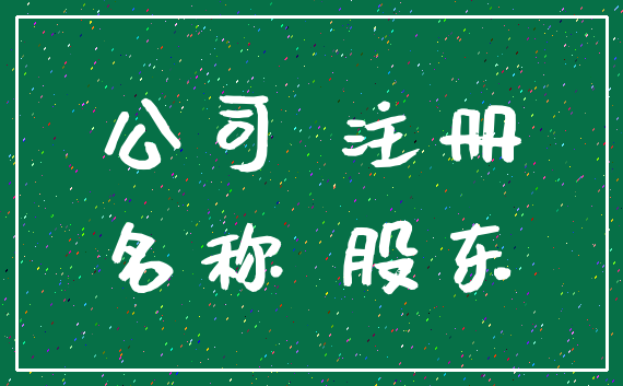 公司 注册_名称 股东