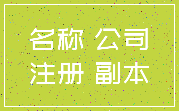 名称 公司_注册 副本