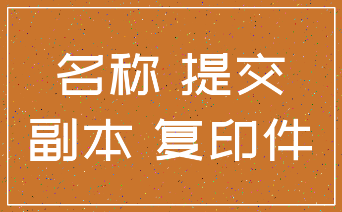 名称 提交_副本 复印件