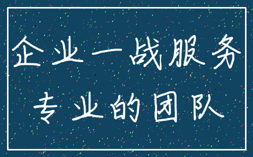 企业一战服务_专业的团队