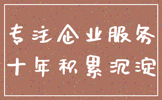 专注企业服务_十年积累沉淀