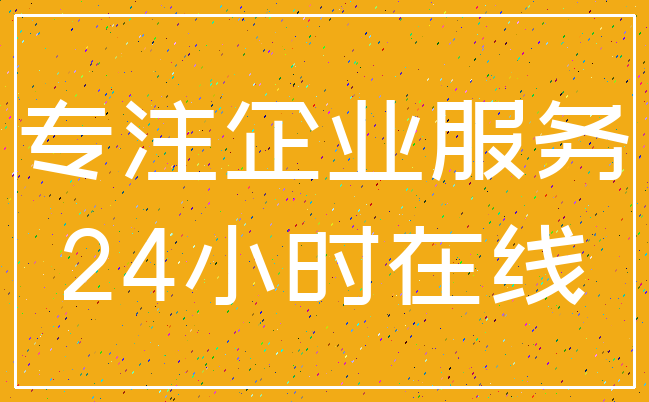 专注企业服务_24小时在线