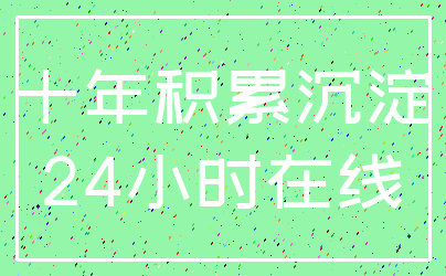 十年积累沉淀_24小时在线