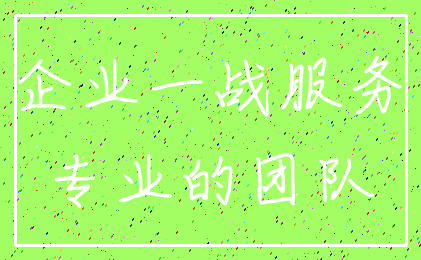企业一战服务_专业的团队