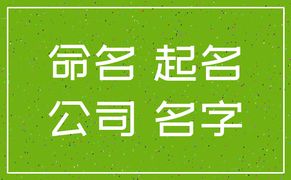 命名 起名_公司 名字