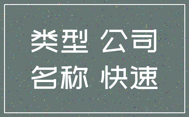 类型 公司_名称 快速