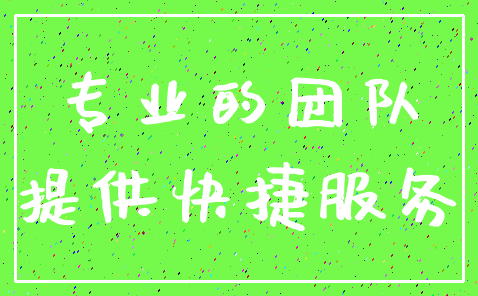 专业的团队_提供快捷服务
