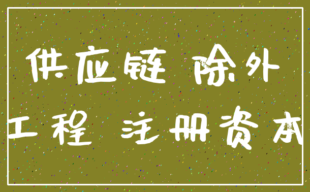 供应链 除外_工程 注册资本