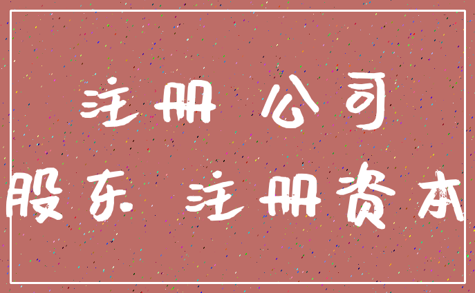 注册 公司_股东 注册资本