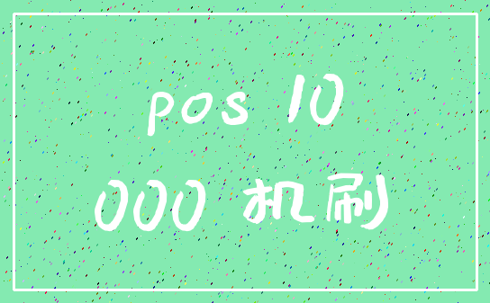 pos 10_000 机刷