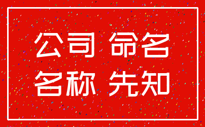 公司 命名_名称 先知