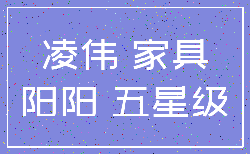 凌伟 家具_阳阳 五星级