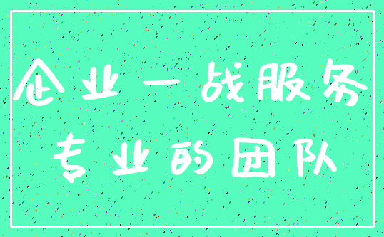 企业一战服务_专业的团队