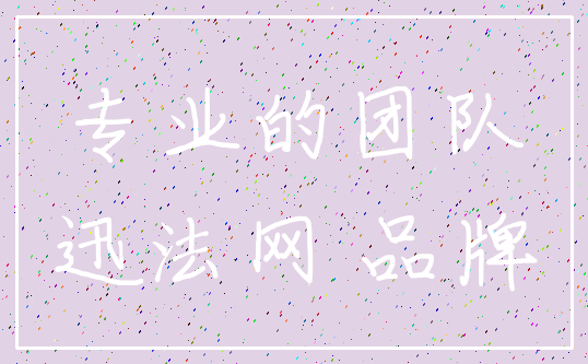 专业的团队_迅法网 品牌