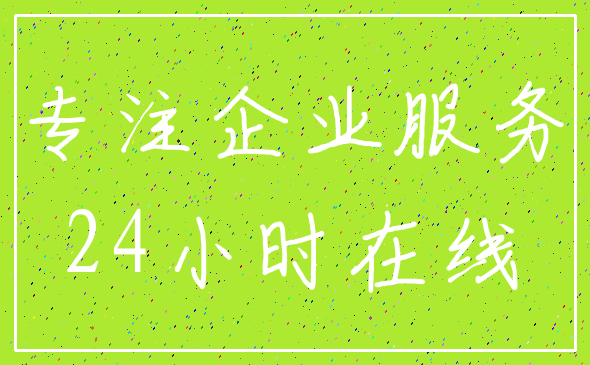 专注企业服务_24小时在线