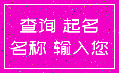 查询 起名_名称 输入您