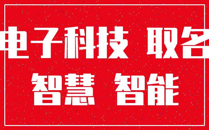 电子科技 取名_智慧 智能
