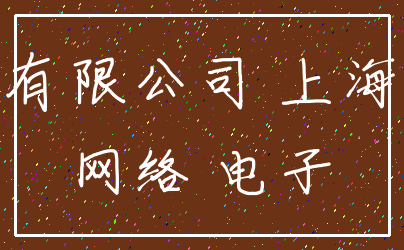 有限公司 上海_网络 电子