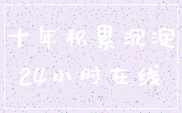 十年积累沉淀_24小时在线