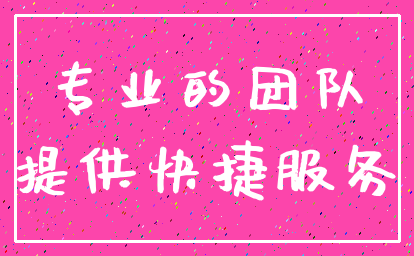 专业的团队_提供快捷服务