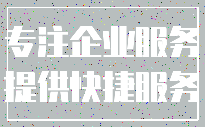 专注企业服务_提供快捷服务