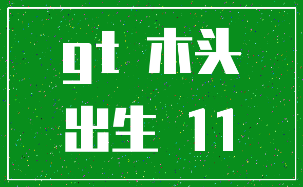 gt 木头_出生 11