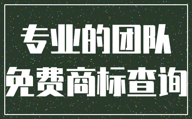 专业的团队_免费商标查询