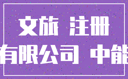 文旅 注册_有限公司 中能