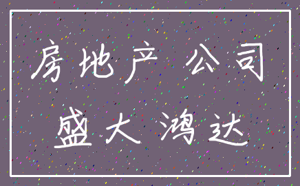 房地产 公司_盛大 鸿达