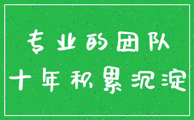 专业的团队_十年积累沉淀