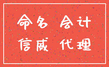 命名 会计_信威 代理