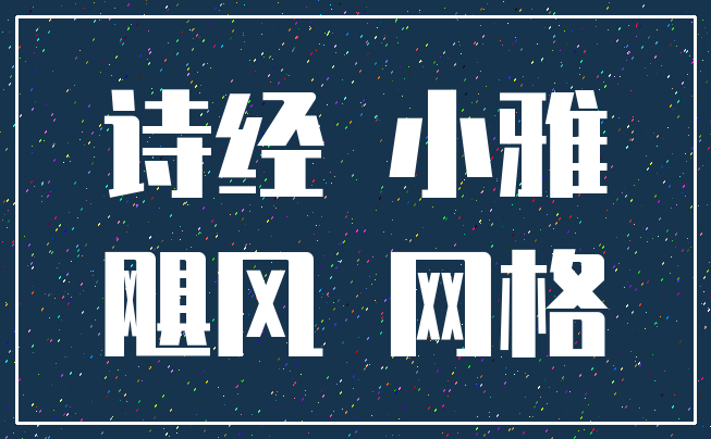 诗经 小雅_飓风 网格