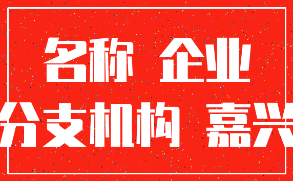 名称 企业_分支机构 嘉兴