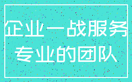 企业一战服务_专业的团队