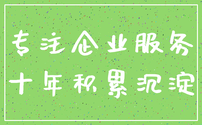 专注企业服务_十年积累沉淀