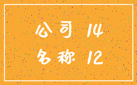 公司 14_名称 12