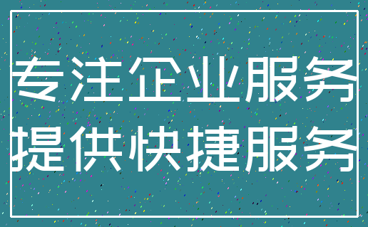 专注企业服务_提供快捷服务