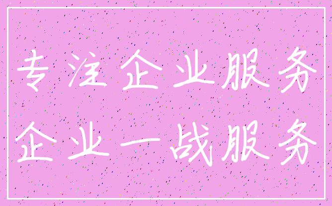专注企业服务_企业一战服务