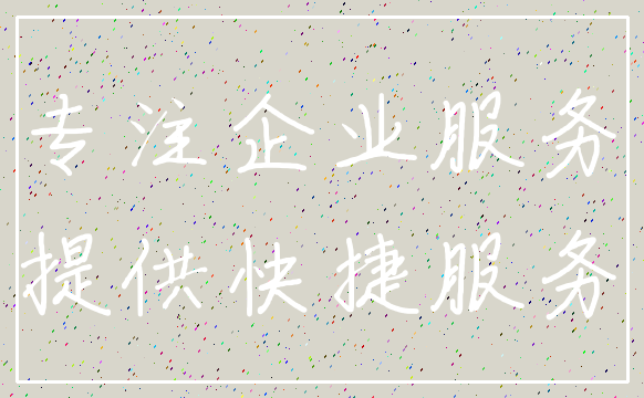 专注企业服务_提供快捷服务