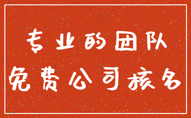 专业的团队_免费公司核名
