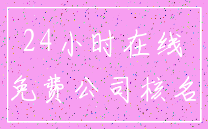 24小时在线_免费公司核名