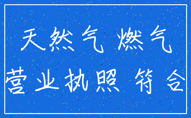 天然气 燃气_营业执照 符合