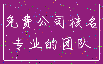 免费公司核名_专业的团队